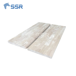 Marches d'escalier en bois de caoutchouc SSR, panneaux de bois à joint en doigt de pouce pour composants d'escalier, matériaux en bois haute résistance pour la construction intérieure - Product Image 3