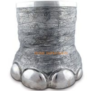 Gran calidad de metal martillado Mesa decorativa Barware botella de vino cubo logotipo personalizado fiesta eventos Bar vino cubo de hielo - Product Image 3