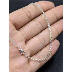 Collier de perles facettées en argent 925, diamant jaune de 16 pouces, 1,8-2,4 mm - Product Image 2