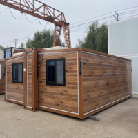 Casa Container Espandibile Compatta con Larghezza Piegata di 700mm, Isolamento Termico per Ufficio, Hotel, Villa e Uso Ospedaliero