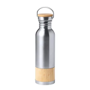 Bouteille d'eau en bambou et acier inoxydable Gaucix - Vaisselle durable - Product Image 1