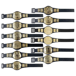 Ceintures de championnat de lutte pour figurines d'action Mini ceintures de titre compatibles WWE AEW Wrestling Toys 6 pouces Wrestlers Heavyweight - Product Image 1