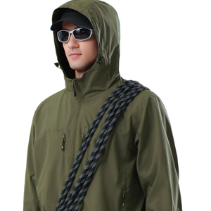 Veste Softshell Homme Imperméable Coupe-Vent Respirante à Capuche avec Fermeture Éclair pour l'Hiver et les Activités de Plein Air - Product Image 4