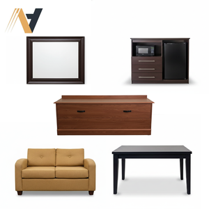 เฟอร์นิเจอร์ห้องนอนโรงแรมระดับพรีเมียม Super 8 - เฟอร์นิเจอร์ห้องนอนโรงแรมด้วยวัสดุ MDF/HPL สำหรับห้องพัก - ผลิตจากโรงงานในเวียดนาม - Product Image 1