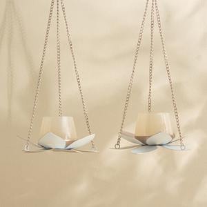 Bougeoirs uniques, support lanternes en métal, design artisanal, pour la décoration intérieure, bougeoir géométrique - Product Image 6