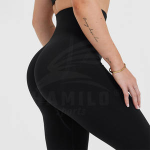 กางเกงโยคะขายดีที่สุดสำหรับผู้ชาย แบบเรียบ ไร้ตะเข็บ ยืดหยุ่น แห้งเร็ว สำหรับขายออนไลน์ - Product Image 4