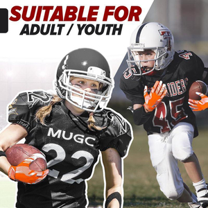 Nouveauté Gants de football américain avec logo personnalisé Équipement sportif durable avec poignées Prix de gros - Product Image 4