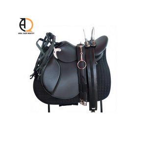 Sillas de Montar de Cuero Genuino de Primera Calidad, Estilo Occidental e Inglés, Juego de Equitación a Juego - Product Image 3