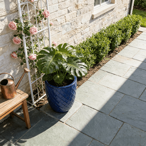 Livraison gratuite, stock US, livraison rapide en 3 jours, pot de fleurs en céramique fait main, bleu, pour extérieur, maison, jardin. - Product Image 2