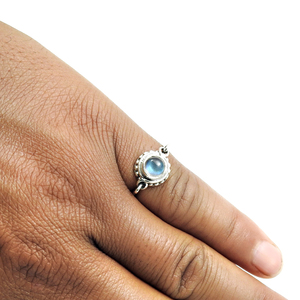 Luxurious Design 925 Sterling Silver Natural <b>Labradorite</b> Gemstone <b>Ring</b> for Ladies Jewelry Wedding Wear Fine Fashionable Jewelry - Product Image 3