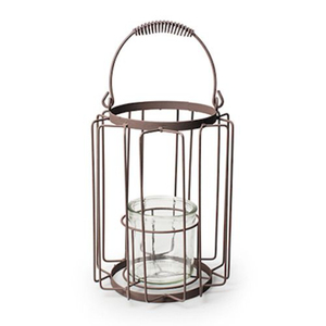 Ensemble de 2 bougeoirs en fer forgé et en verre, couleur personnalisée pour la décoration de table à la maison, Pâques, Noël, mariage - Product Image 2