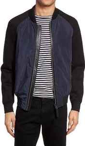 Vente en gros Blouson bombardier uni en nylon et satin nouveau blouson coupe-vent d'extérieur pour homme - Product Image 5