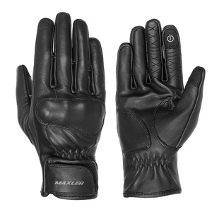 Gants de moto courts en cuir de vachette de qualité supérieure avec protections, imperméables et respirants, unisexes, marque Keven - Product Image 1