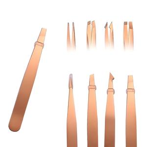 Pinces à épiler à pointe inclinée pour salons de beauté professionnels, pinces à épiler ergonomiques avec revêtement en poudre pour une épilation facile, ensemble de pinces à épiler pour les sourcils - Product Image 6