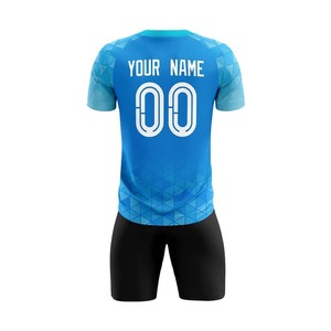 Uniforme de Fútbol Personalizado al por Mayor, Impresión Digital, 100% Poliéster, Secado Rápido, Camiseta y Pantalones Cortos de Fútbol, Absorción de Sudor, Alto Rendimiento - Product Image 6