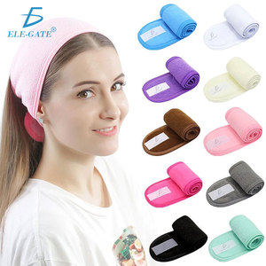 Bandeau de sport élastique pour yoga, fin, anti-transpiration, absorbant la sueur, en polyester et élasthanne, avec broderie de logo personnalisé, protecteur - Product Image 1