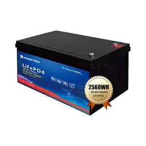 Sunway bán chạy nhất năng lượng mặt trời lưu trữ năng lượng 24V pin LiFePO4 di động 100Ah LiFePO4 Pin