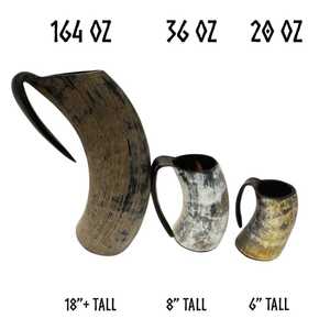 Mug en corne de bœuf naturelle, artisanal, authentique, pour les fêtes de Noël, décoration, Europe - Product Image 2