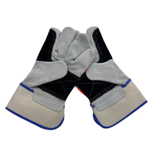 Gants de sport en cuir de vachette de haute qualité du Pakistan, logo personnalisé imprimé, protection au travail, cuir fendu - Product Image 5