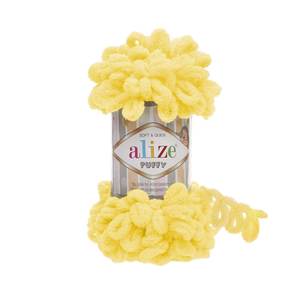 Alize Puffy 216 Jaune Fil Fantaisie - Product Image 1