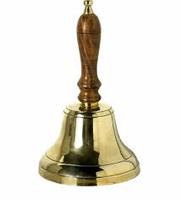 Cloches antiques d'armure en laiton robuste très demandées pour porte d'école, navire nautique et dessus de table utilisés directement depuis l'usine indienne