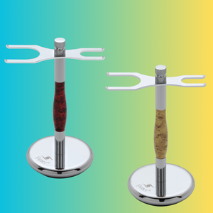Soporte para Afeitado de Latón con Diseño de Remolinos Morados y Azules, de Alta Calidad, Duradero e Impermeable, para Guardar Maquinillas de Afeitar y Brochas - Product Image 2