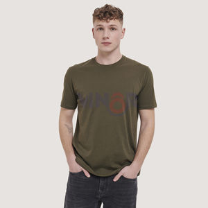 เสื้อยืดลำลองสำหรับผู้ชายผ้าคอตตอน100% เสื้อเจอร์ซีย์แขนสั้นกันยับสำหรับเสื้อผ้าแนวสตรีทผ้าคอตตอนออกแบบได้ตามต้องการ - Product Image 5