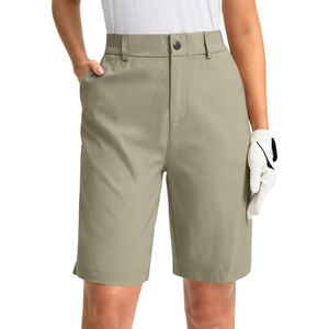 Short en coton de haute qualité pour femme avec poches latérales respirantes et techniques lavées à motif de confort personnalisable - Product Image 2