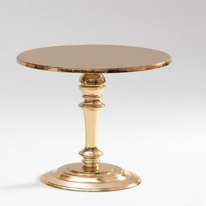 Mesa de aluminio de diseño moderno con elegante acabado dorado para interiores y exteriores para uso doméstico en restaurantes de hoteles - Product Image 3