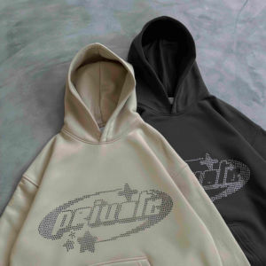 Sweat à capuche personnalisable OEM avec logo frontal pour homme, en molleton épais 300g, séchage rapide, respirant, sans cordon, streetwear de haute qualité - Product Image 1