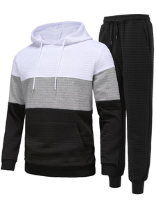 Gran oferta, conjunto de chándal personalizable, conjunto de ropa deportiva elegante y transpirable para gimnasio, Fitness, ropa ligera para correr para hombres - Product Image 6