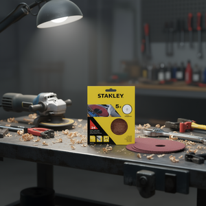 แผ่นขัดไฟเบอร์สแตนลีย์ขนาด 125 มม. สำหรับเครื่องเจียร - Product Image 3