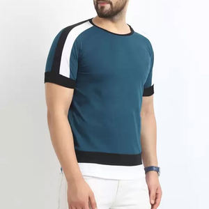 Vêtements de sport pour hommes haut athlétique séchage rapide serré décontracté musculation Polyester T-Shirt Fitness Ringer T-shirts pour hommes - Product Image 2