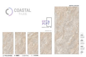 Porcelaine 600x1200mm Brun Poli Moderne Carreaux De Sol En Brique Metalcid Multy - Product Image 4