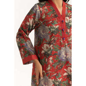 Conjunto de 3 Piezas IUSTKSD-1383, Traje Casual de Satén Jacquard Lurex, Estampado, para Verano - Product Image 2