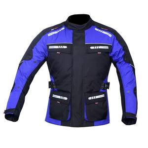 Blouson de moto de course grande taille respirant, vêtement de sport protecteur ignifuge en % polyester avec protections - Product Image 1