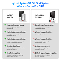 Système d'énergie solaire hybride Sunevo 100 kW 125 kW 500 kW, kit complet avec panneau mono pour usage commercial et industriel, connecté au réseau ou hors réseau