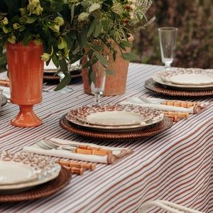 High Quality 32 cm Diameter Brown <b>Round</b> Rattan Charger Woven <b>Placemat</b> Modern Design Style From Vietnam - Product Image 4