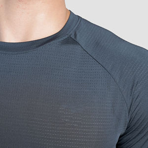 Camiseta de Fitness para hombre, estampado gráfico, tejido de poliéster, secado rápido, elástico, ajuste cómodo, elegante para la vida en el gimnasio, ropa de calle cruzada - Product Image 5