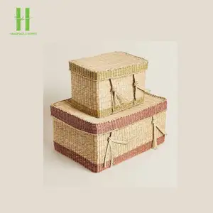 Cestas de Almacenamiento Bohemias de Bambú Tejidas a Mano, Diseño Flexible OEM de Vietnam, Capacidad de 6-10L para Organización Práctica de Ropa - Product Image 1