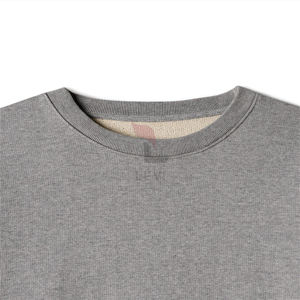 Sudadera de hombre de mezcla de algodón básico de gran tamaño a la moda, jersey de manga larga de Material polar suave para ropa informal de invierno - Product Image 3