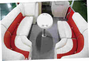 Kinocean 25 pies de dos pisos de aluminio de velocidad eléctrica barco nuevo ocio remo pontón pesca motor fuera de borda para lago verano - Product Image 4