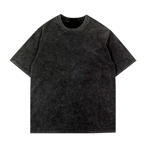 Camisetas de Hombre con Lavado Ácido, Estampado Personalizado y Bordado, 100% Algodón de Punto, Manga Corta, la Mejor Calidad - Product Image 3