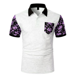 T-shirts polo 100% coton de haute qualité pour hommes Logo personnalisé Style décontracté uni pour le travail Vente en gros T-shirts à motifs imprimés bon marché - Product Image 1