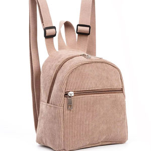 Mini Mochila de Pana, Bolso Casual para Mujer, Mochila de Viaje, Bolso de Hombro Bonito - Product Image 1