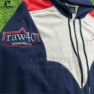 Sudadera con capucha deportiva personalizada para hombre, chándal estampado de rayas de poliéster elástico, conjuntos de chándal para correr, chándal de secado rápido de primavera - Product Image 5