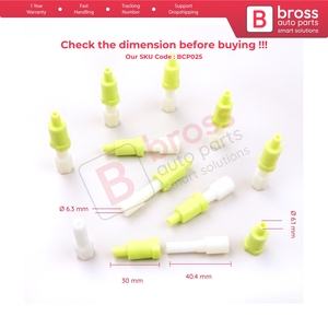 BCP025 10 Pièces Embouts de Câble pour Mécanisme de Lève-Vitre Type BCP025 - Product Image 5