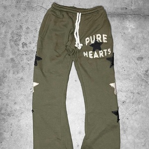ชุดเสื้อฮู้ดปักลาย Pure Heart สีเขียวมะกอก แขนยาว ระบายอากาศได้ดี น้ำหนักเบา ผ้าฝ้าย 100% ชุดวอร์มมีเชือกผูก - Product Image 2