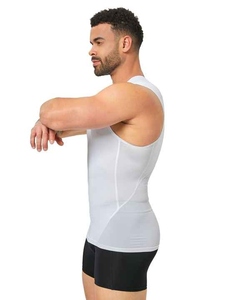 Camisetas de gimnasio de compresión de manga corta impresas por sublimación de diseño personalizado Upf50 + protección solar UV Rash Guard para hombres - Product Image 2