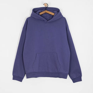 Sweat à capuche décontracté 100% coton polaire à manches longues pour hommes vêtements de rue d'hiver personnalisable impression graphique Logo sweats à capuche pour hommes - Product Image 6